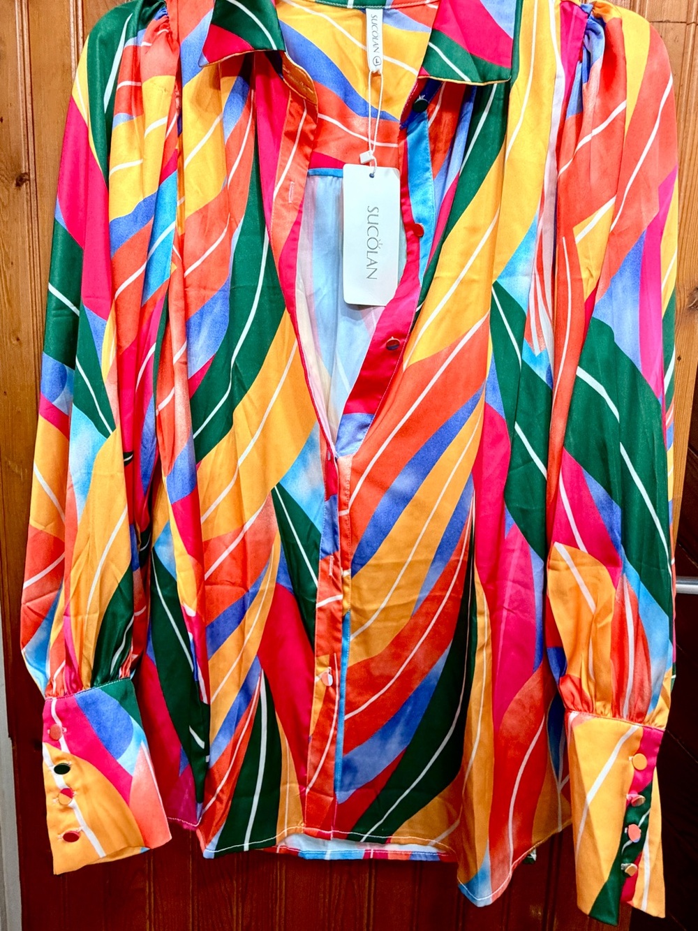 Multicolor Whimsical Abstract Blouse